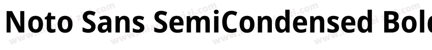 Noto Sans SemiCondensed Bold字体转换